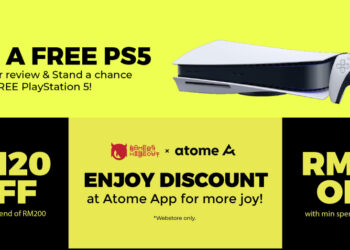 Jom sertai giveaway Gamers Hideout untuk menang PS5! Promosi diskaun ATOME turut ada!