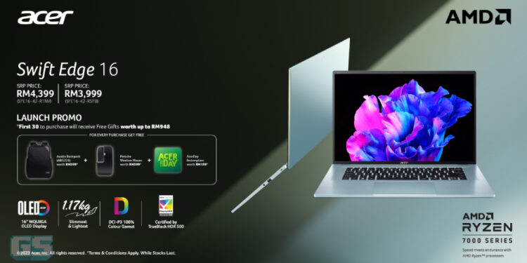 Acer Malaysia umum laptop Swift Edge 16 & Siri Aspire S, harga bermula RM3999!