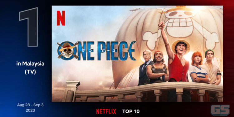 One Piece mendominasi carta Netflix – kini number 1 di 46 negara termasuk Malaysia!