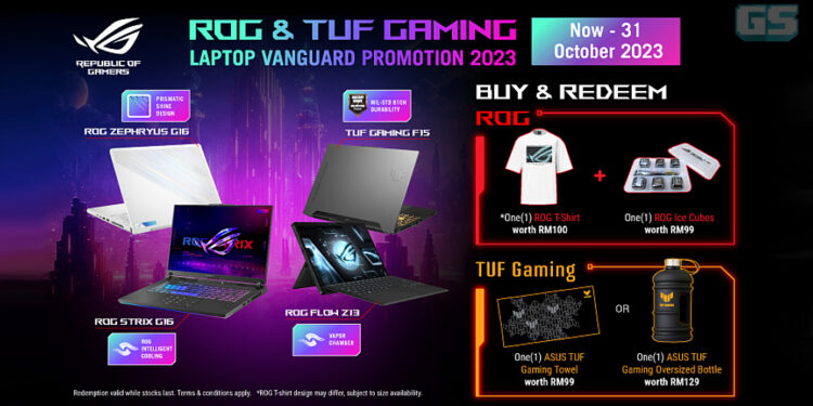 Promosi ROG & TUF Gaming Vanguard – Beli laptop baru, dapat ganjaran menarik!