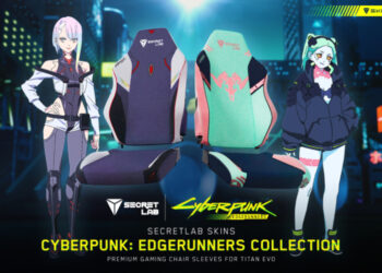 SecretLab umum kulit ‘Cyberpunk: Edgerunners’ untuk TITAN Evo, santai bersama Lucy and Rebecca!