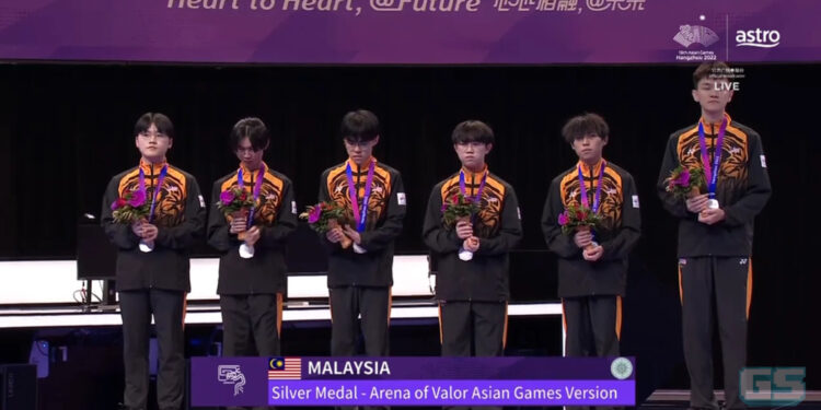 Malaysia Naib Johan dalam kejohanan Arena of Valor di Hangzhou Asian Games