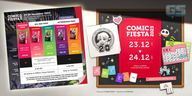 Comic Fiesta 2023: Info Penuh Tiket! Harga Bermula RM 30!