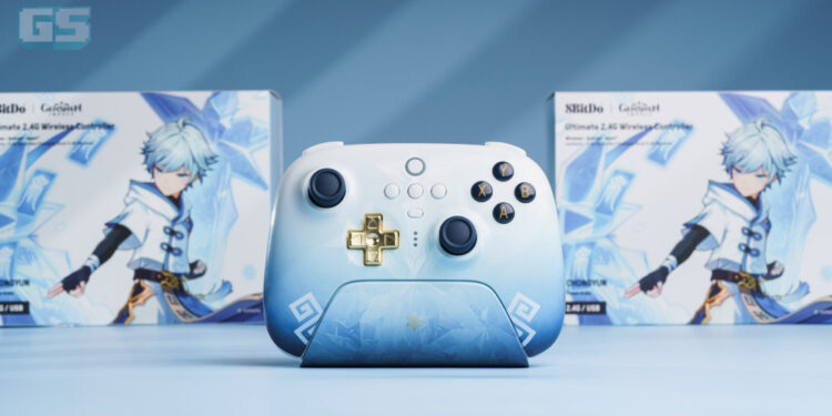 8BitDo Cipta Controller Genshin Impact – Chongyun Edition, Khas Untuk PC & Mobile!