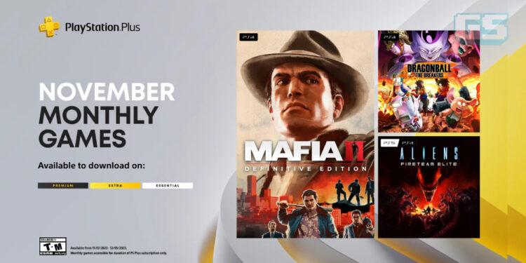 Barisan Game PS Plus November 2023 — Mafia II: Definitive Edition, Dragon Ball: The Breakers, Aliens Fireteam Elite