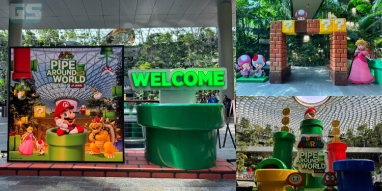 Jewel Changi Airport Menyambut Musim Cuti Dengan kempen “Super Mario Pipe Around the World”