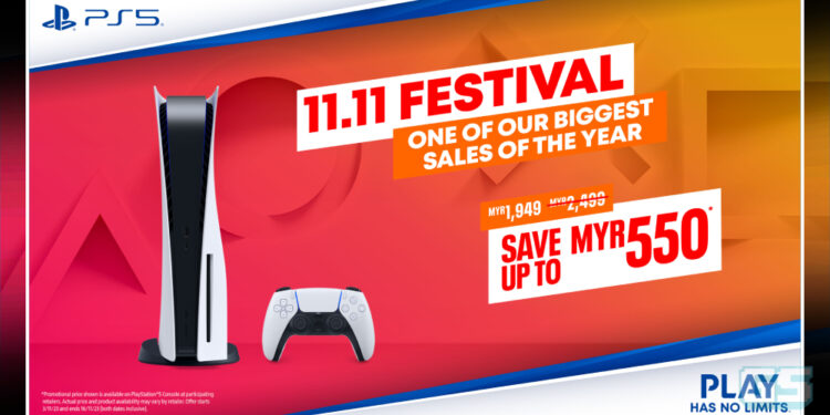 PlayStation 11.11 Festival! Jimat hingga RM550 semasa membeli PS5 & Game!