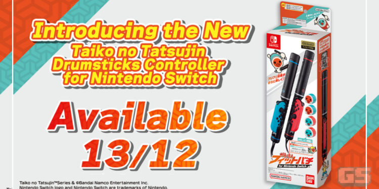 Sihat & Cergas Bersama ‘Taiko no Tatsujin Drumsticks Controller’ untuk Nintendo Switch!