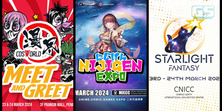Event Anime, Cosplay & Game yang Akan Berlangsung Sepanjang Mac 2024 di Malaysia!