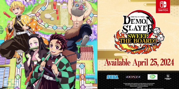 Demon Slayer: Sweep the Board Boleh Didapati Sekarang Di Nintendo Switch!