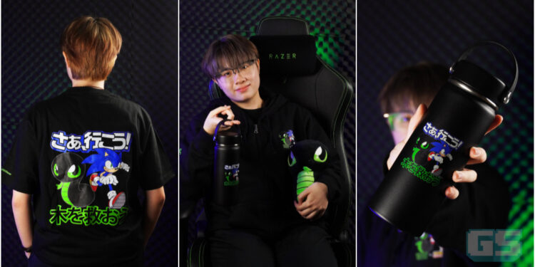 Razer Sneki Snek & Sonic the Hedgehog Bekerjasama Untuk Baju, Hoodie & Botol Eksklusif!