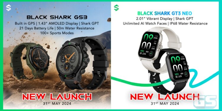 Black Shark Malaysia Umum Jam Tangan Black Shark GS3 & Black Shark GT3 Neo, Bersama Giveaway Khas!