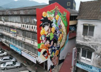 Artis Lokal Cipta Mural Dragon Ball Di Kampar, Raih Pelbagai Reaksi Daripada Netizen
