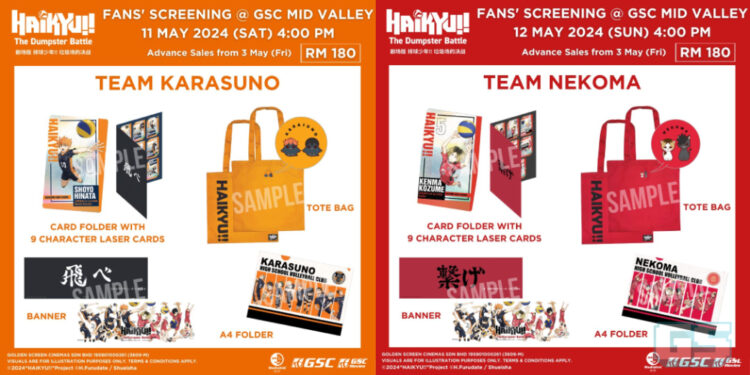Tiket Fan Screening “Haikyu: The Dumpster Battle” Dijual Sekarang – Berharga RM180!