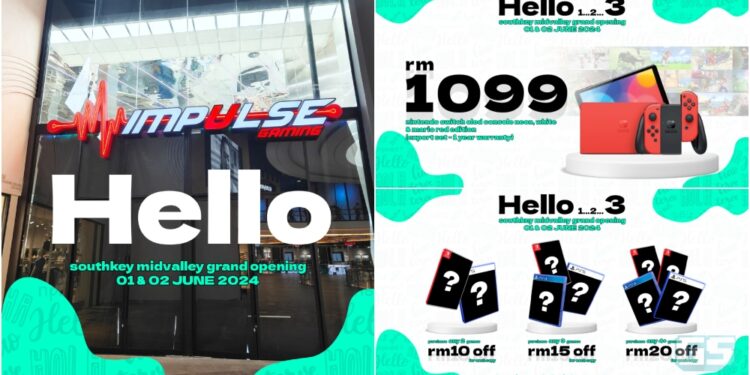 Impulse Gaming Southkey MidValley Dibuka Bersama Promosi Gempak! Jom Serbu 1 & 2 Jun Ini!