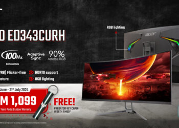 Acer Malaysia Lancar Curved Monitor Nitro ED343CURH, Bernilai Hanya RM1,099!