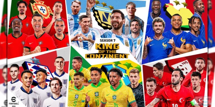 eFootball Season 7: King of the Continent Bermula, Tambah European Cup & American Cup