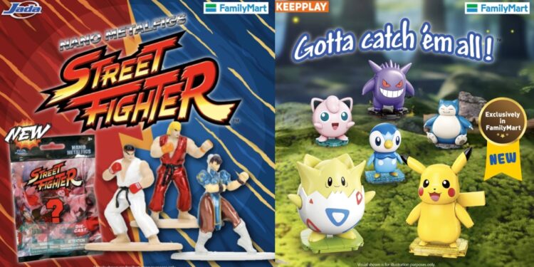 FamilyMart Malaysia Tambah ‘Street Fighter Metalfigs’ & ‘Keepplay Kuppy Pokémon’, Dapatkan Sekarang!