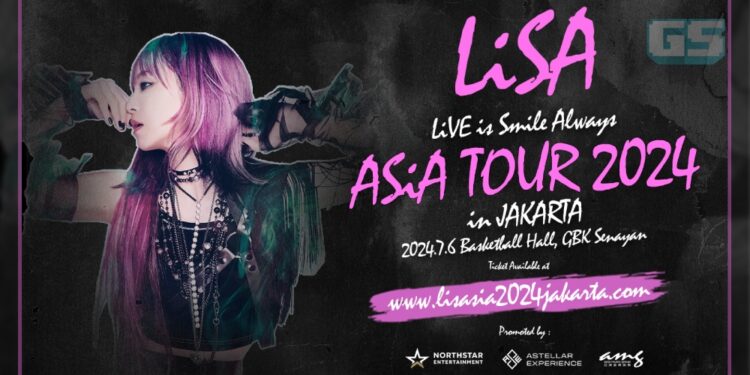 ‘LiSA LiVE is Smile Always~ASiA TOUR2024~’ di Jakarta, Indonesia Akan Berlangsung 6 Julai