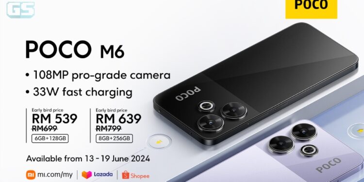 POCO M6 Rasmi Lancar Di Malaysia, Harga Early-Bird Bermula RM539