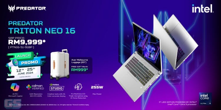 Laptop Gaming Berkuasa ‘Predator Triton Neo 16’ Hadir Di Pasaran Malaysia, Bernilai RM9,999!