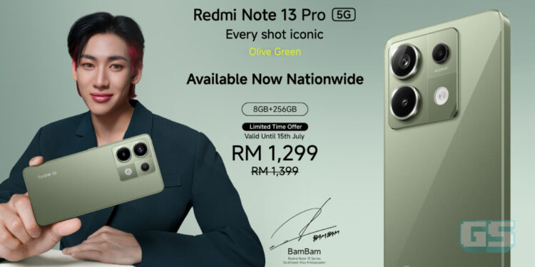 Redmi Note 13 Pro 5G Menambah Pilihan “Olive Green”, Harga Promo Bermula RM 1,299!