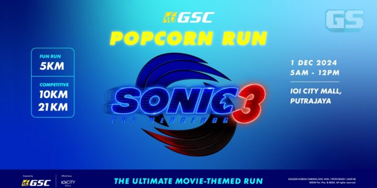 Jom Sertai GSC Popcorn Run – Sonic The Hedgehog 3!
