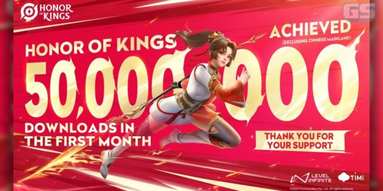 Honor of Kings Capai 50 Juta Muat Turun, Tidak Sampai Sebulan!