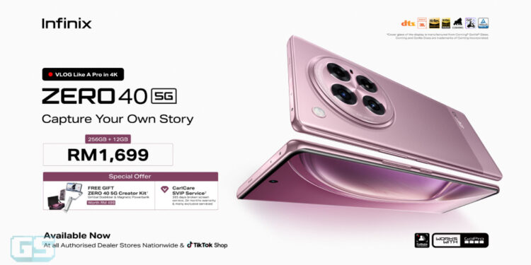Infinix ZERO 40 5G Debut Di Malaysia Dengan Nilai Harga RM1,699! Khas untuk Penggemar Kamera!