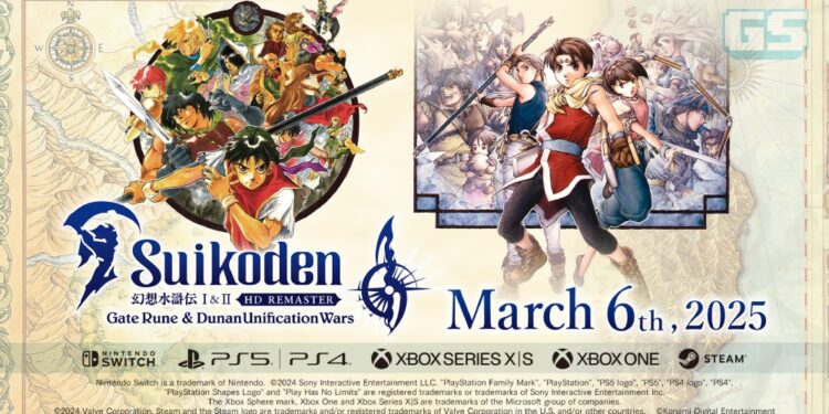 ‘Suikoden I&II HD Remaster: Gate Rune & Dunan Unification Wars’ Umum Tarikh Keluaran