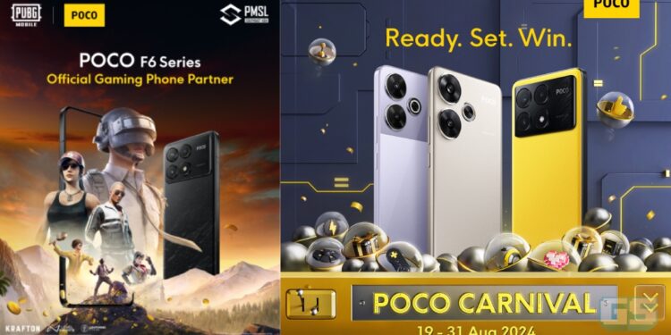 POCO F6 Menjadi Gaming Phone Rasmi PUBG Mobile, POCO Carnival Turut Bermula Sekarang!