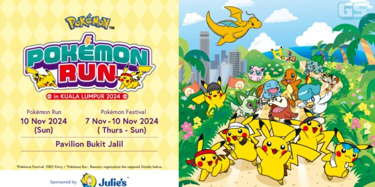 Jom Sertai Pokémon Run Malaysia! Pelbagai Aktiviti Menanti Di Pavilion Bukit Jalil!