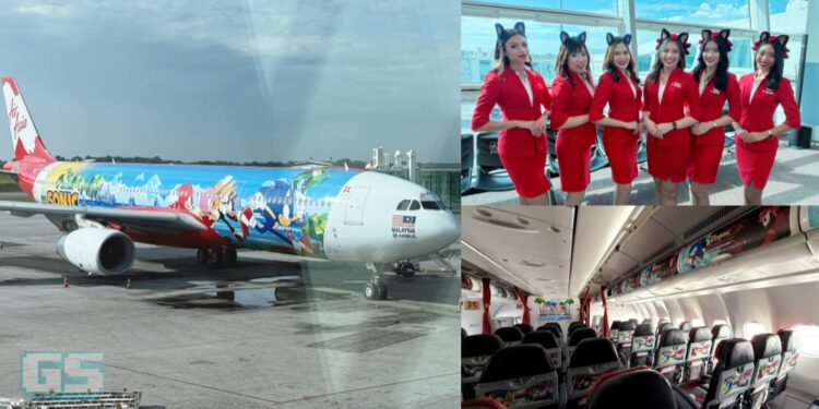 Terbang Ke Destinasi Bersama Pesawat AirAsia x Sonic the Hedgehog, Inilah Pengalaman Kami!
