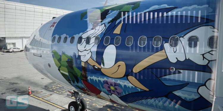 AirAsia Mewarnai Langit Dengan Pesawat Unik Sonic the Hedgehog!