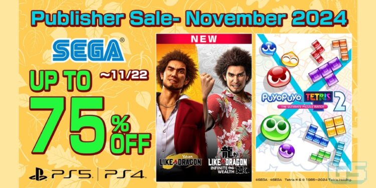 SEGA Publisher Sale – November 2024 Kini Bermula! Diskaun Besar Untuk LIKE A DRAGON Series Starter Pack!