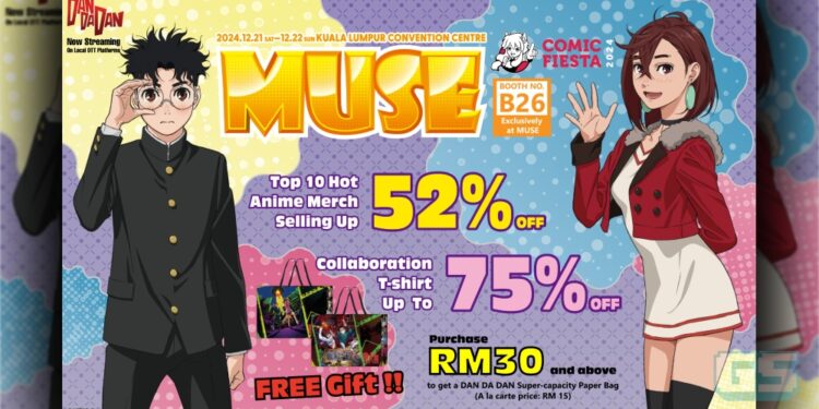MUSE Membuat Debut Pertama Di Comic Fiesta 2024 –  Booth Istimewa DAN DA DAN & Merch Menarik Menanti!
