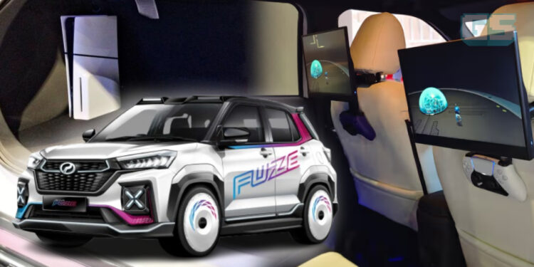 Kereta konsep “Perodua Ativa Fuze” Dilengkapi PS5 Dalaman, Sesuai Untuk Gamer!