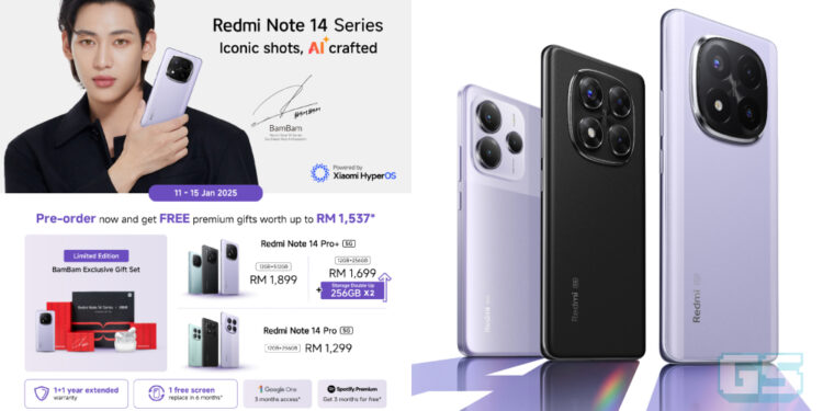 Siri Redmi Note 14 Tersedia di Malaysia, Harga Bermula RM699!