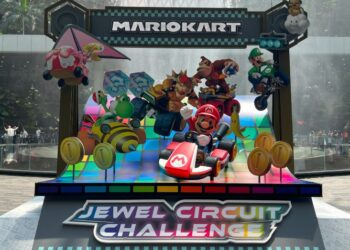 Jewel Changi Airport Umum Art Installation ‘Mario Kart’ Pertama di Asia Tenggara Bersama Kedai Pop-Up Nintendo