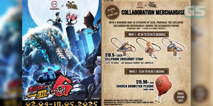 CAPCOM dan SUSHIRO Singapore Bergabung untuk Jamuan Monster Hunter!