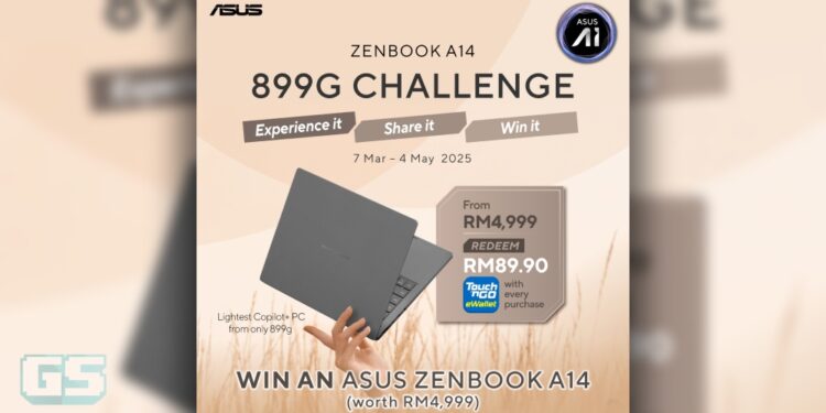 Menangi Zenbook A14 Secara Percuma, Hanya Sertai Peraduan ASUS!