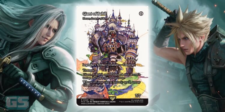 Previu Kad Giant of Babil – Sentuhan Yoshitaka Amano Dalam Magic: The Gathering Final Fantasy