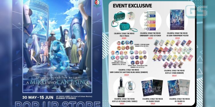 COLORFUL STAGE The Movie: A Miku Who Can’t Sing Pop-Up Store Bakal Menyapa Peminat di Sunway Pyramid!