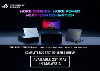 ASUS ROG Tambah RTX 50 Series Ke Barisan Zephyrus & Strix, Akan Tiba 23 Mei Di Malaysia