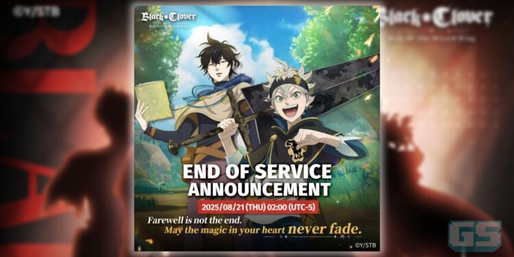 Game Mobile Black Clover M Terpaksa Ditutup Pada Ogos 2025