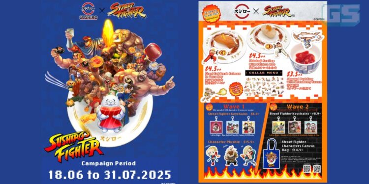 SUSHIRO Singapore Umum Kolaborasi Pertama Bersama Street Fighter!