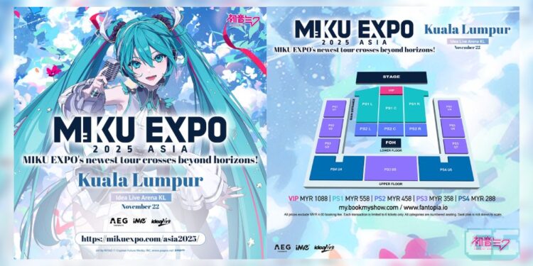 Hatsune Miku Expo 2025 Malaysia: Info Tiket, Harga Bermula Dari RM288!