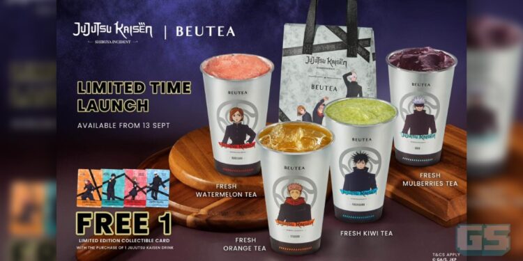 BEUTEA Umum Kolaborasi ‘Jujutsu Kaisen’, Bakal Dilancarkan 13 September