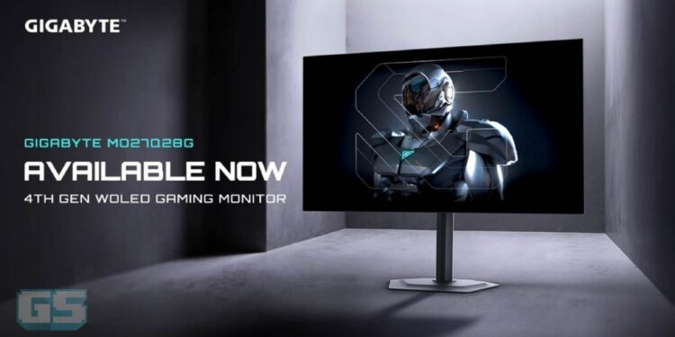 GIGABYTE Melancarkan MO27Q28G, Monitor Gaming OLED QHD Ultra Pantas 280Hz