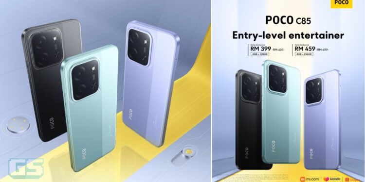 POCO C85 – Bateri Gergasi 6000mAh & Paparan 120Hz Dengan Harga Early Bird RM399!